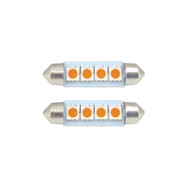 Superior Electric Boat and RV LED Light Bulb - 4LED 12V 75 Lumens 1.2W Amber 211-4A-D2 - main